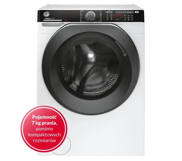 Hoover H-Wash 500 HWP4 37AMBC/1-S Slim 7kg 1300obr/min Zdalne sterowanie - DRUGI -30%, ALBO 5-TY ZA 1ZŁ - Kup na Raty - RRSO 0%