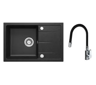 Deante Leda ZRDP2113 Grafitowy + elastyczna bateria Czarny - ⚡ EURO HIT CENOWY! ⚡ - Kup na Raty - RRSO 0%