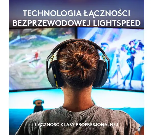 Logitech G435 Lightspeed Nauszne Czarny
