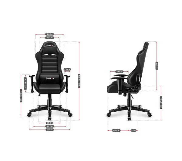 Huzaro Ranger 6.0 Dla dzieci do 130kg Skóra ECO Czarny - Kup na Raty - RRSO 0%