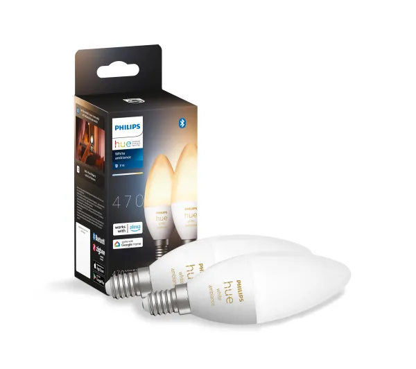 Inteligentne oświetlenie - Philips Hue White Ambiance E14 2 szt.