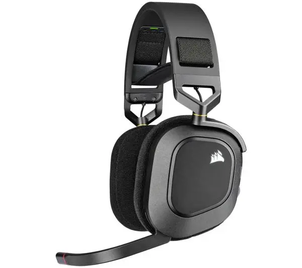 Corsair HS80 RGB Wireless Carbon Nauszne Czarno-srebrny