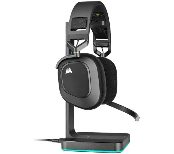 Corsair HS80 RGB Wireless Carbon Nauszne Czarno-srebrny - Kup na Raty - RRSO 0%