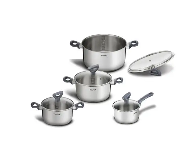 Garnki - Tefal Daily Cook G712S855 Indukcja Stal nierdzewna 8 elementów