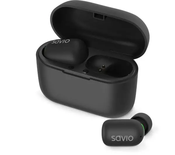 Savio TWS-09 Dokanałowe Bluetooth 5.1 Czarny