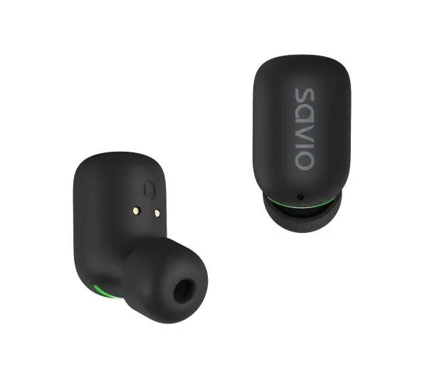 Savio TWS-09 Dokanałowe Bluetooth 5.1 Czarny