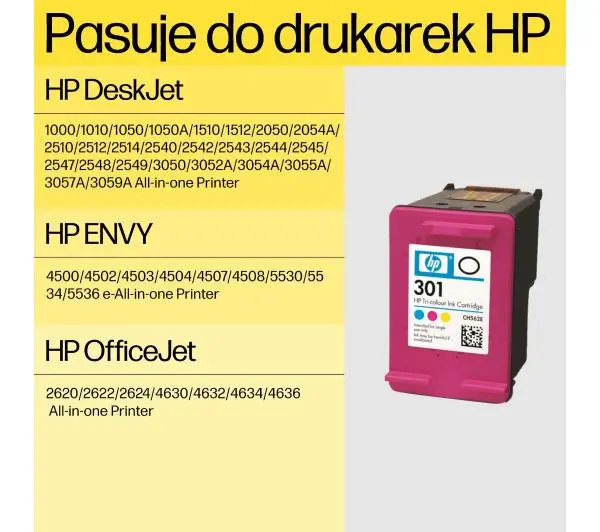 HP CH564EE nr 301XL Kolor 6 ml