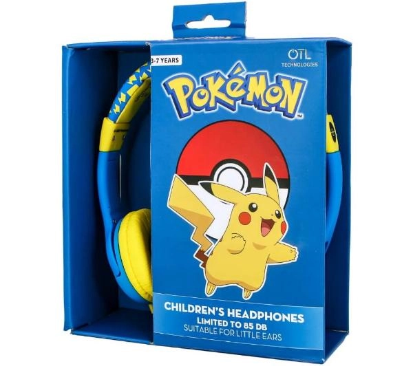 OTL Technologies Pokemon Pikachu Nauszne Niebiesko-żółty