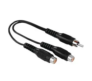 Hama 00205183 wtyk 1x RCA - gniazdo 2x RCA