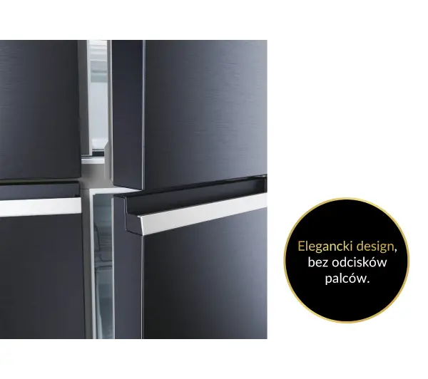 Haier Seria 5 HCR5919ENMB Pełny No Frost 190cm Szuflada z kontrolą wilgotności Grafitowy - Kup na Raty - RRSO 0%