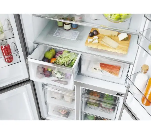 Haier Seria 5 HCR5919ENMB Pełny No Frost 190cm Szuflada z kontrolą wilgotności Grafitowy - Kup na Raty - RRSO 0%