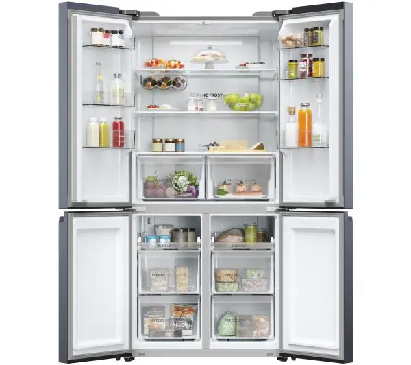 Haier Seria 5 HCR5919ENMB Pełny No Frost 190cm Szuflada z kontrolą wilgotności Grafitowy - Kup na Raty - RRSO 0%
