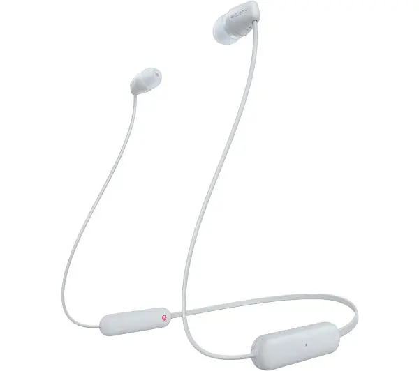 Sony WI-C100 Dokanałowe Bluetooth 5.0 Biały