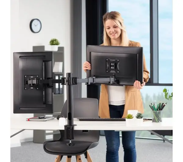 Hama 118494 na 2 ekrany od 13" do 35" Max 15kg - Kup na Raty - RRSO 0%