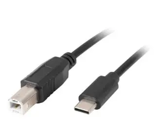 Lanberg USB-B do USB-C 1,8m Czarny