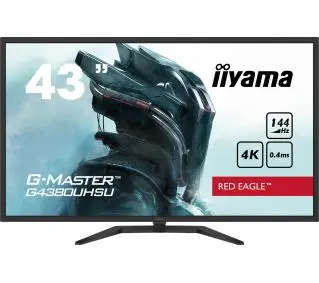 iiyama G-Master Red Eagle G4380UHSU-B1 + 43" 4K VA 144Hz 0,4ms Gamingowy - Kup na Raty - RRSO 0%