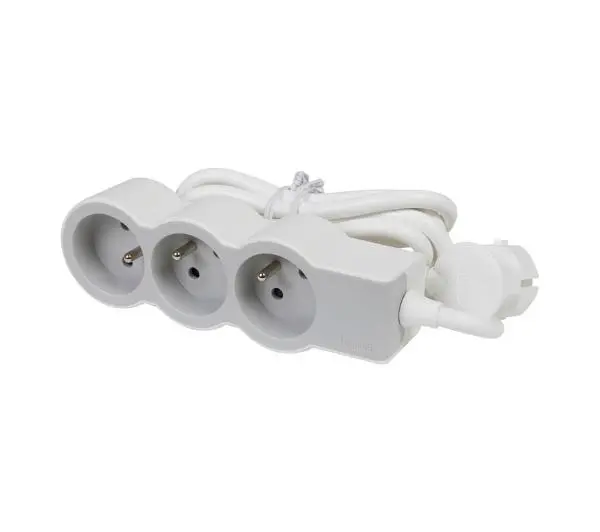 Legrand 049488 3 gniazda 3m Biało-szary