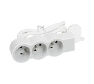 Legrand 049488 3 gniazda 3m Biało-szary