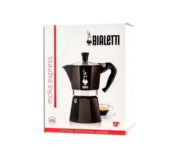 Bialetti Moka Express 6tz 300ml Czarny