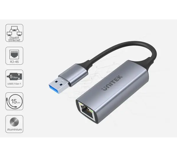 Unitek U1309A - USB-A na RJ45 1000Mbps