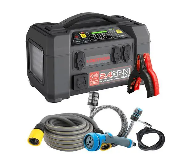 Lokithor AW401 Jump Starter 5w1 20000mAh 2500A kompresor 150psi myjka 15mpa Szary - Kup na Raty - RRSO 0%
