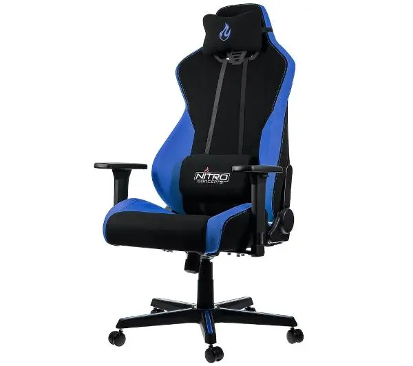 Nitro Concepts S300 Galactic Blue Gamingowy  do 135kg Tkanina Czarno-niebieski - Kup na Raty - RRSO 0%