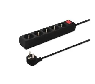 Savio LZ-02 5 gniazd 3m Czarny