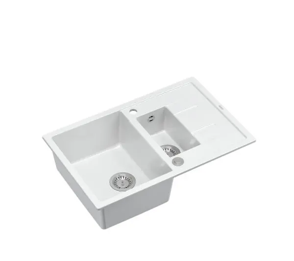 Quadron HB8224U1-BS P2O Morgan 156 Granitowy Biały/Stalowy - DRUGI -30%, ALBO 5-TY ZA 1ZŁ - Kup na Raty - RRSO 0%