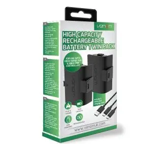 Venom Venom VS2883 2 sztuki do pada Xbox Series X/S, Xbox One 2szt + kabel USB 3m Czarny