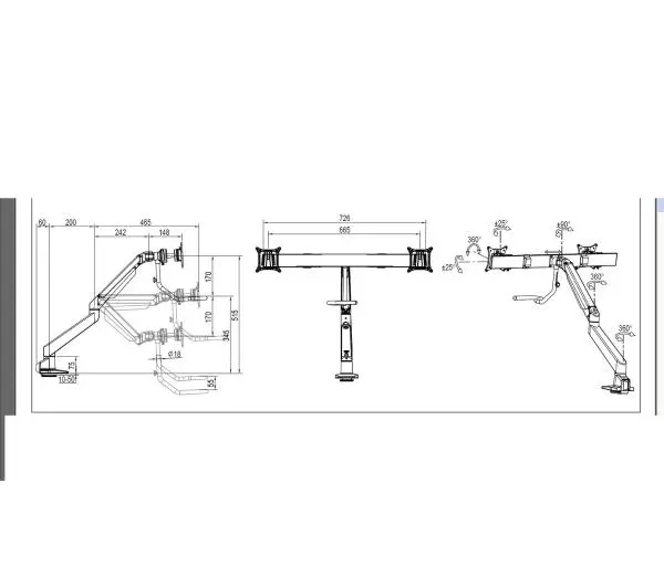 Multibrackets MM6355 na 2 ekrany od 15" do 28" Max 7kg - Kup na Raty - RRSO 0%