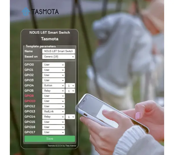 Nous L6T Tasmota WiFi