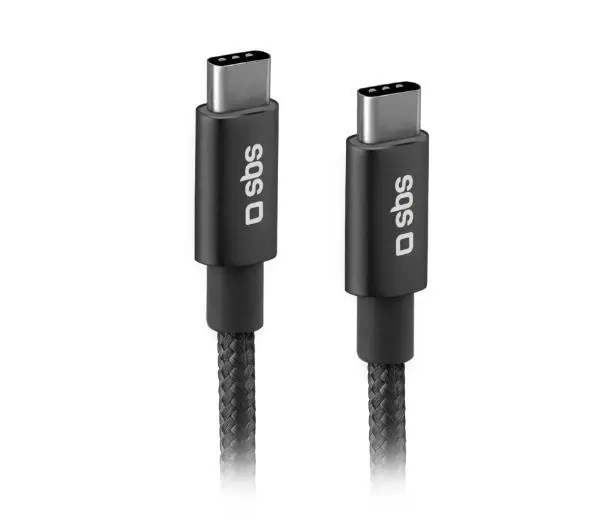 SBS USB-C do USB-C 25W Power Delivery 1,5m Czarny