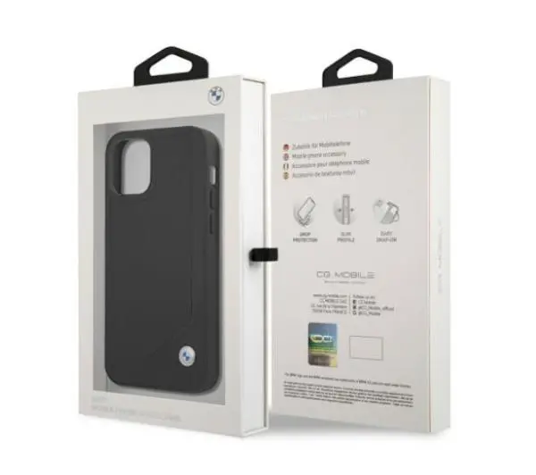 BMW Leather Deboss BMHCP12MRCDPK do iPhone 12 / 12 Pro