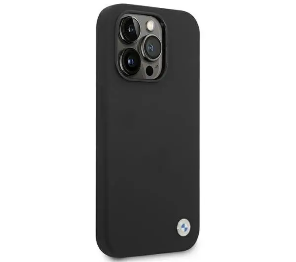 BMW Silicone Metal Logo BMHCP14LSILBK do iPhone 14 Pro
