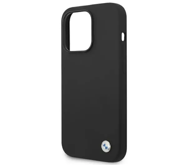 BMW Silicone Metal Logo BMHCP14LSILBK do iPhone 14 Pro