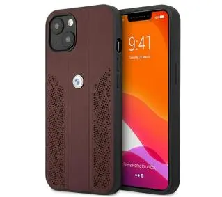 BMW Leather Curve Perforate BMHCP13MRSPPR do iPhone 13