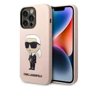 Karl Lagerfeld Silicone Ikonik Magsafe KLHMP14XSNIKBCP do iPhone 14 Pro Max