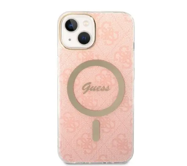 Guess GUBPP14MH4EACSP ładowarka indukcyjna + etui Magsafe do iPhone 14 Plus