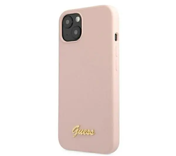 Guess Silicone Script Gold Logo Magsafe GUHMP13MLSLMGLP do iPhone 13