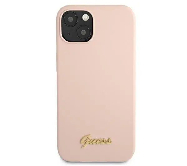 Guess Silicone Script Gold Logo Magsafe GUHMP13MLSLMGLP do iPhone 13