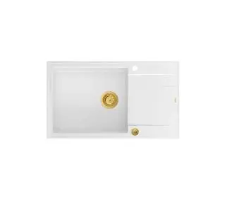 Quadron HCQE58650U1_PVDG1 P2O Evan 136 XL Granitowy Biały/Złoty - DRUGI -30%, ALBO 5-TY ZA 1ZŁ - Kup na Raty - RRSO 0%
