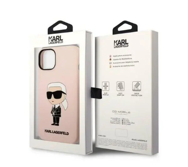 Karl Lagerfeld Silicone Ikonik KLHCP14MSNIKBCP do iPhone 14 Plus