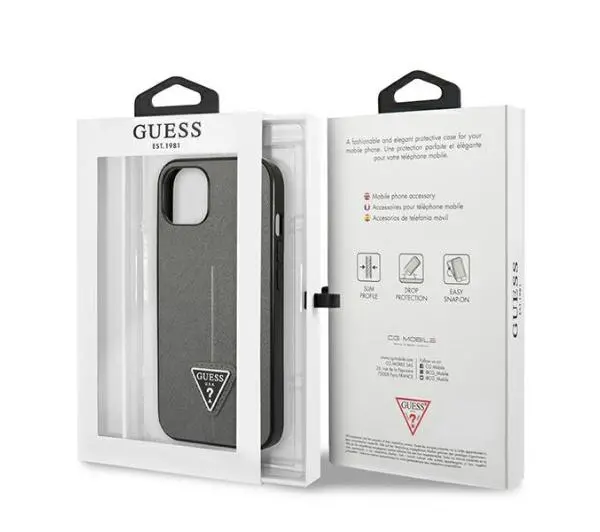 Guess Saffiano Triangle Logo GUHCP14SPSATLG do iPhone 14