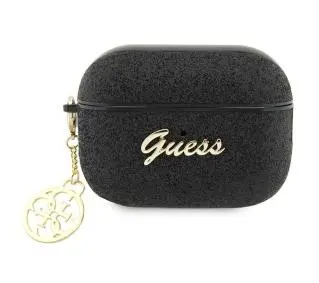 Guess Glitter Flake 4G Charm GUAP2GLGSHK do AirPods Pro 2 Czarny