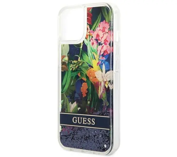 Guess Flower Liquid Glitter GUHCP14SLFLSB do iPhone 14
