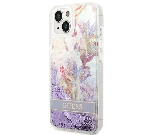 Guess Flower Liquid Glitter GUHCP14MLFLSU do iPhone 14 Plus