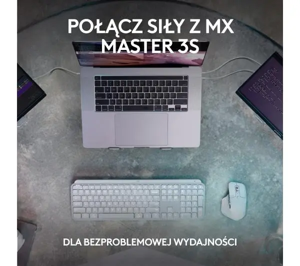 Logitech MX Keys S + podpórka Grafitowy - Kup na Raty - RRSO 0%