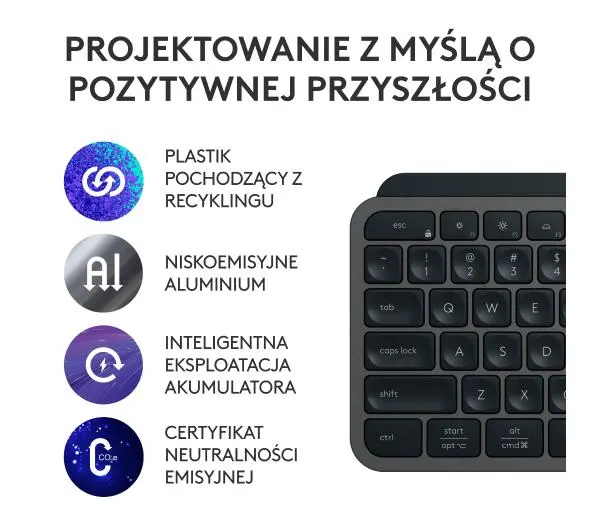 Logitech MX Keys S + podpórka Grafitowy - Kup na Raty - RRSO 0%