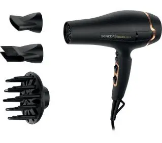 Sencor SHD 8275BK Jonizacja Dyfuzor Zimny nawiew 2400W 2 prędkości 3 temperatury