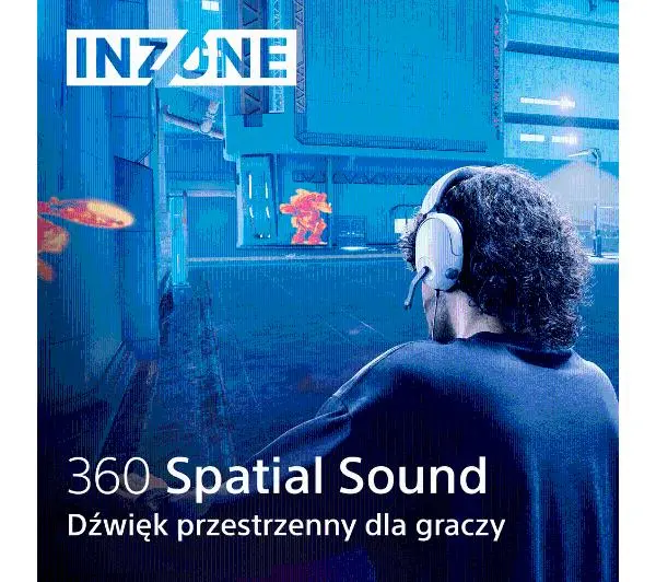Sony INZONE H3 Nauszne Biały